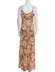 Giorgio Armani Floral Print Long Dress
