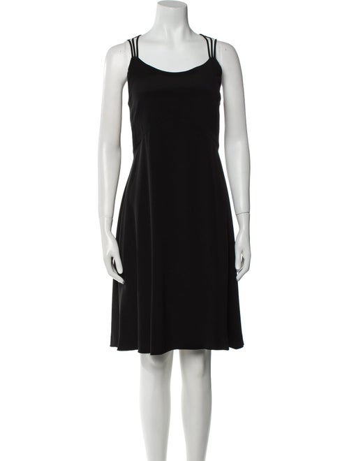 Giorgio Armani Scoop Neck Knee-Length Dress