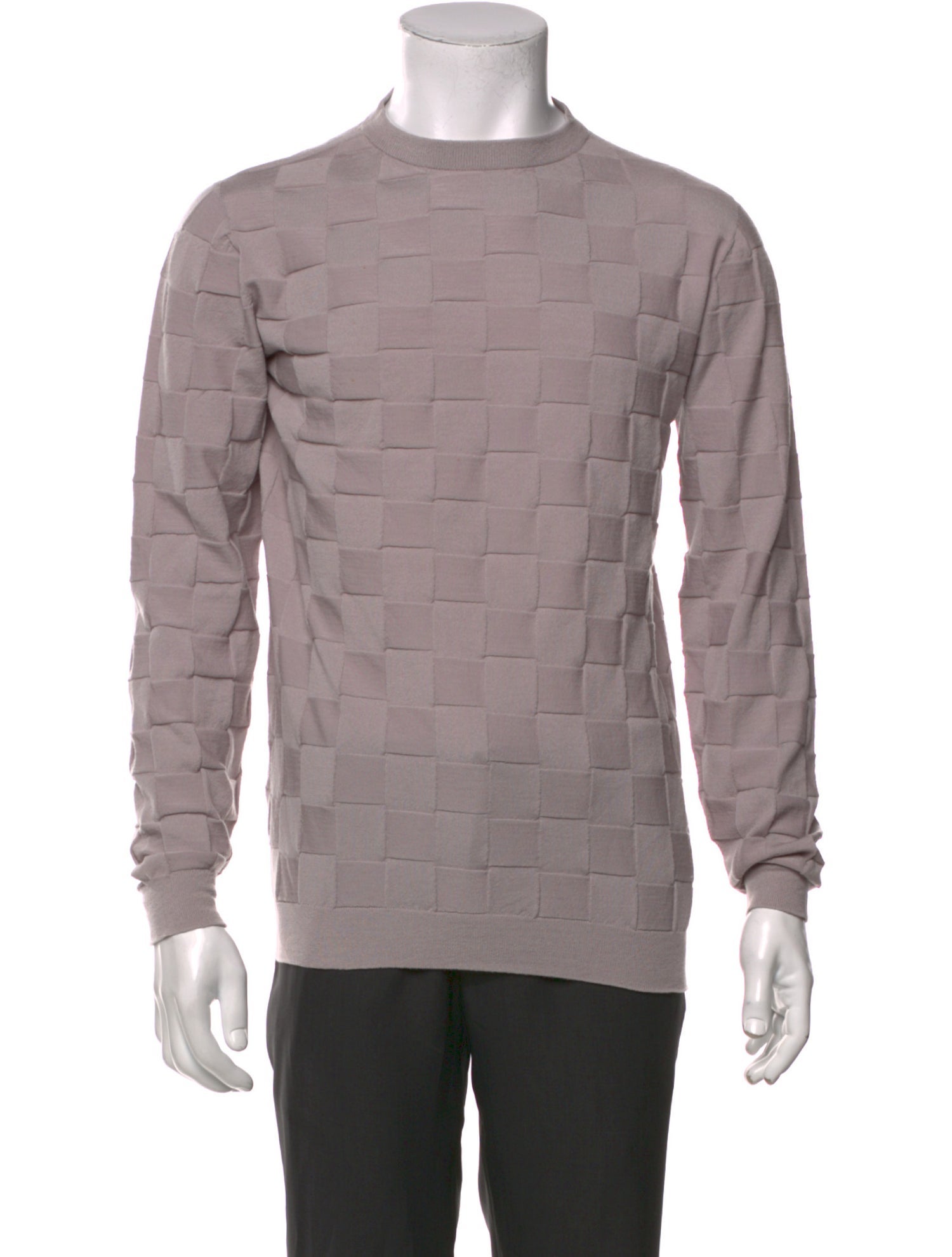 Giorgio Armani Virgin Wool Printed Henley