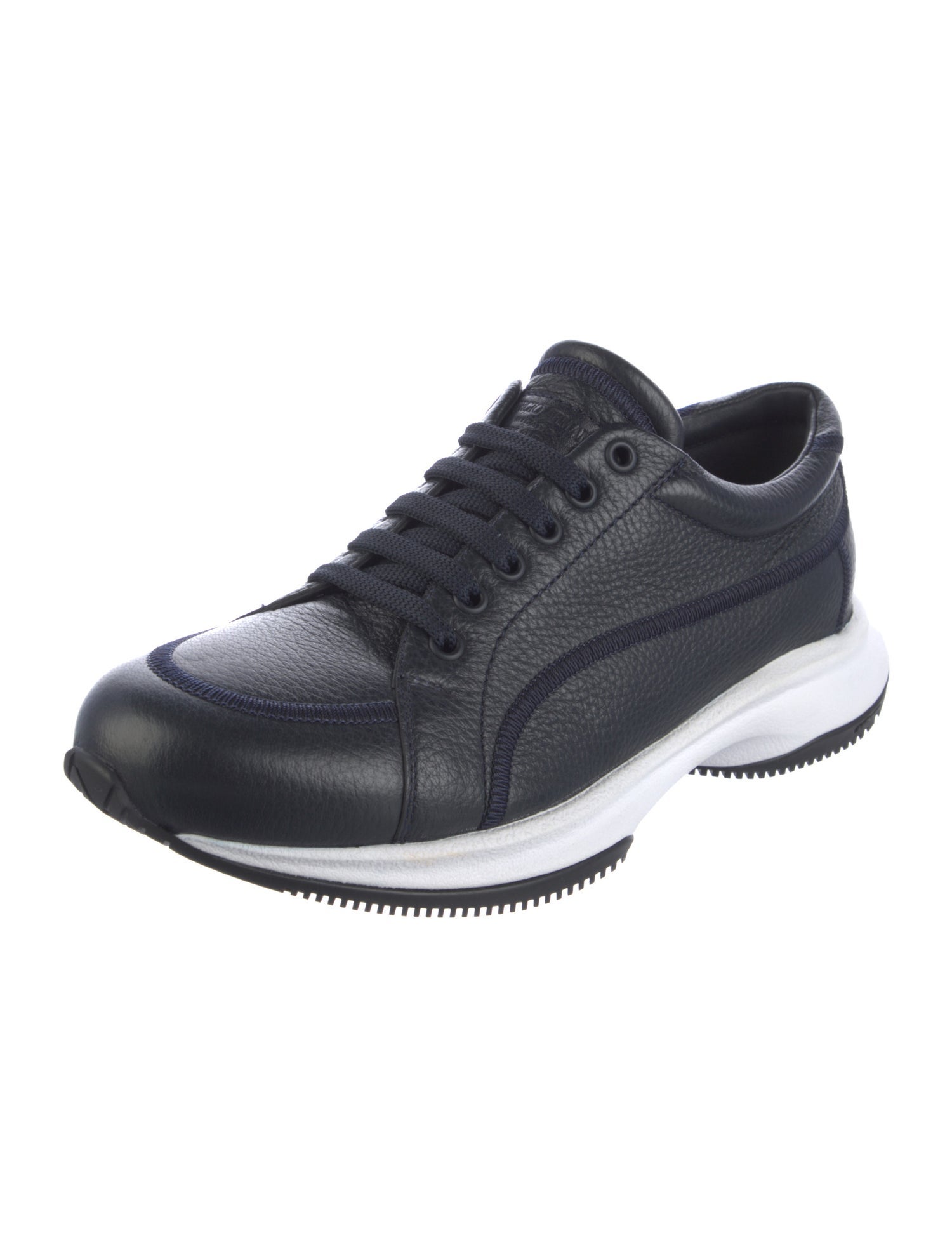 Giorgio Armani Leather Athletic Sneakers