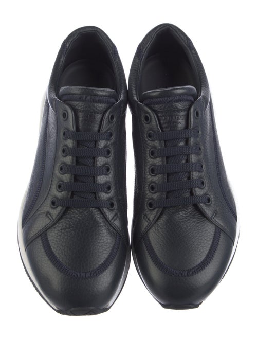 Giorgio Armani Leather Athletic Sneakers