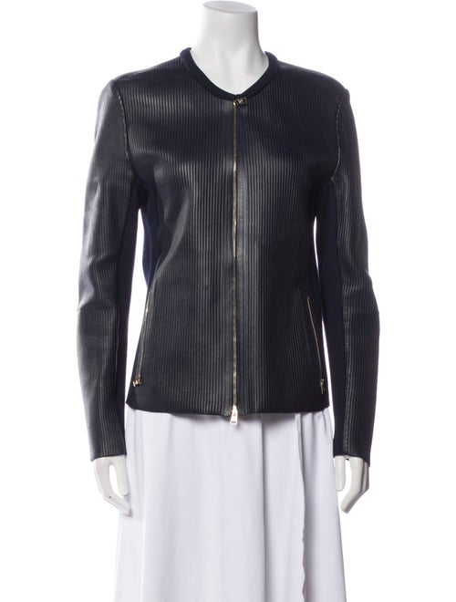 Giorgio Armani Leather Biker Jacket