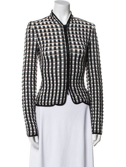 Giorgio Armani Plaid Print Evening Jacket
