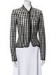 Giorgio Armani Plaid Print Evening Jacket