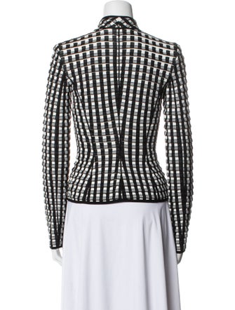 Giorgio Armani Plaid Print Evening Jacket