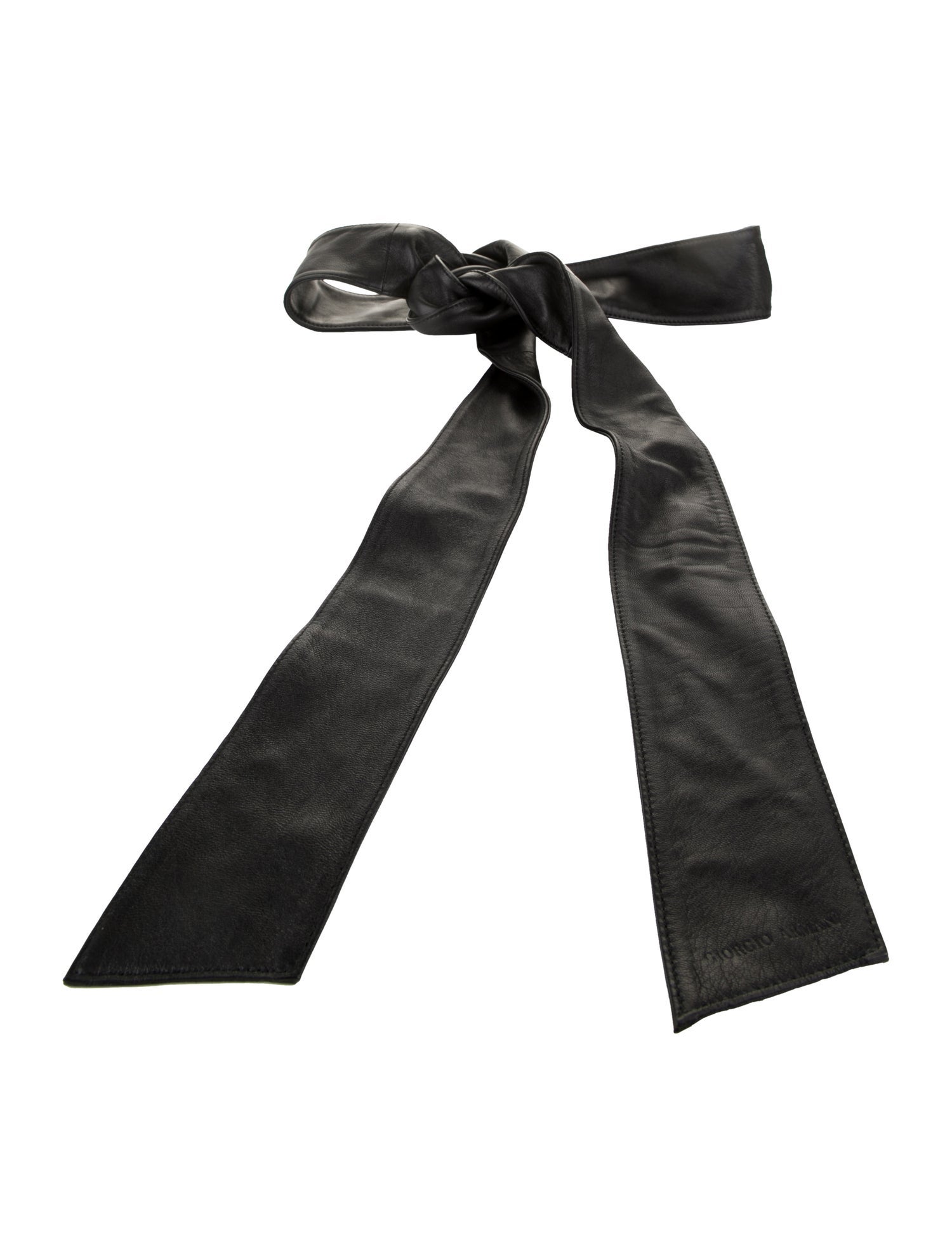 Giorgio Armani Wide Leather Waist Belt