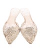 Giorgio Armani Crystal Embellishments Mules