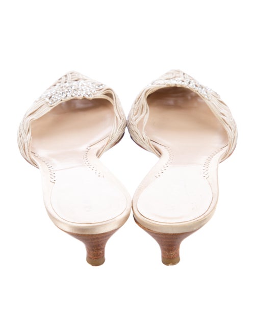 Giorgio Armani Crystal Embellishments Mules