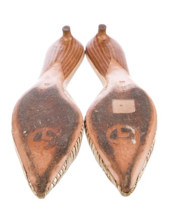 Giorgio Armani Crystal Embellishments Mules