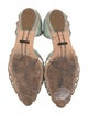 Giorgio Armani Leather Lasercut Accents D'Orsay Flats