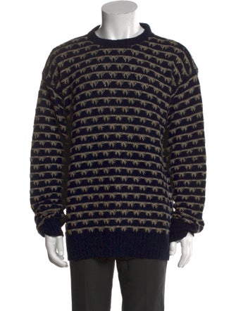 Giorgio Armani Silk Striped Pullover