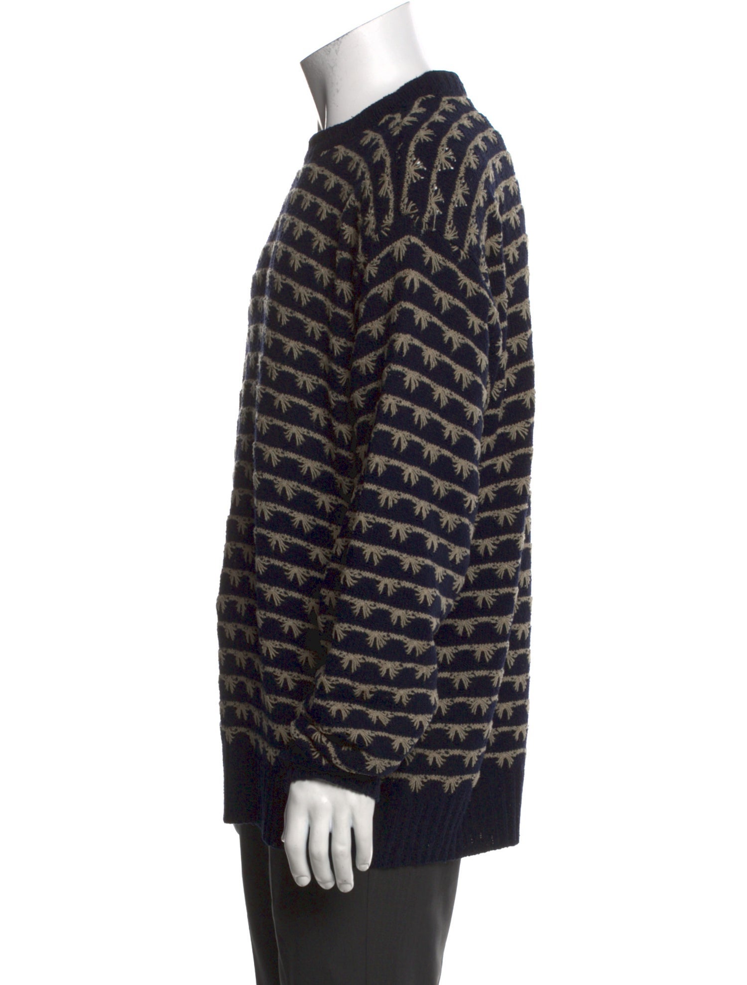 Giorgio Armani Silk Striped Pullover