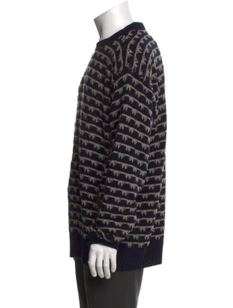 Giorgio Armani Silk Striped Pullover