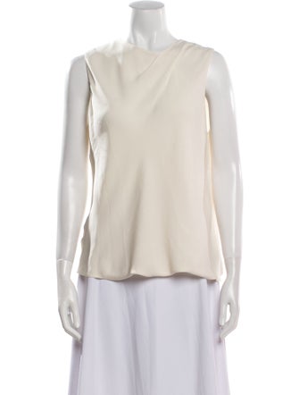 Giorgio Armani Scoop Neck Sleeveless Blouse