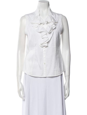 Giorgio Armani Sleeveless Button-Up Top