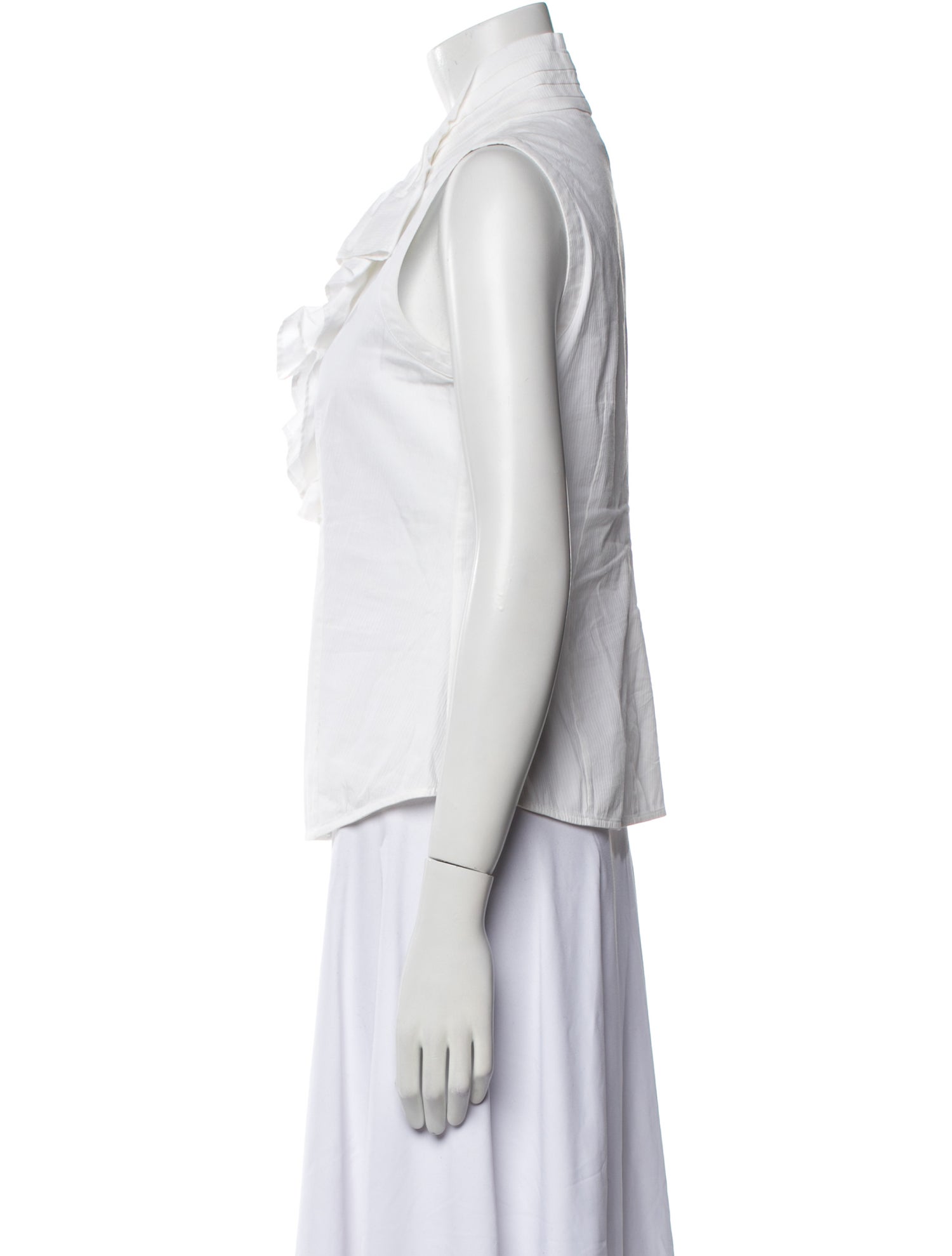 Giorgio Armani Sleeveless Button-Up Top