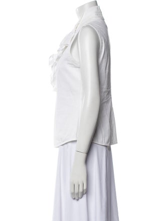 Giorgio Armani Sleeveless Button-Up Top