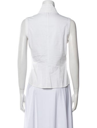 Giorgio Armani Sleeveless Button-Up Top