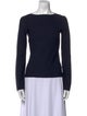 Giorgio Armani Bateau Neckline Long Sleeve Top