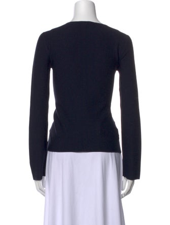 Giorgio Armani Bateau Neckline Long Sleeve Top