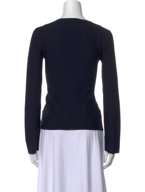 Giorgio Armani Bateau Neckline Long Sleeve Top