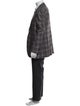 Giorgio Armani Plaid Print Blazer