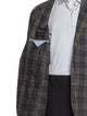 Giorgio Armani Plaid Print Blazer