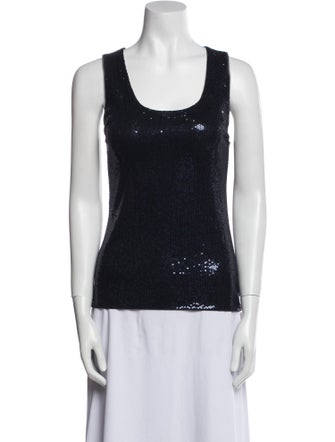 Giorgio Armani Scoop Neck Sleeveless Top