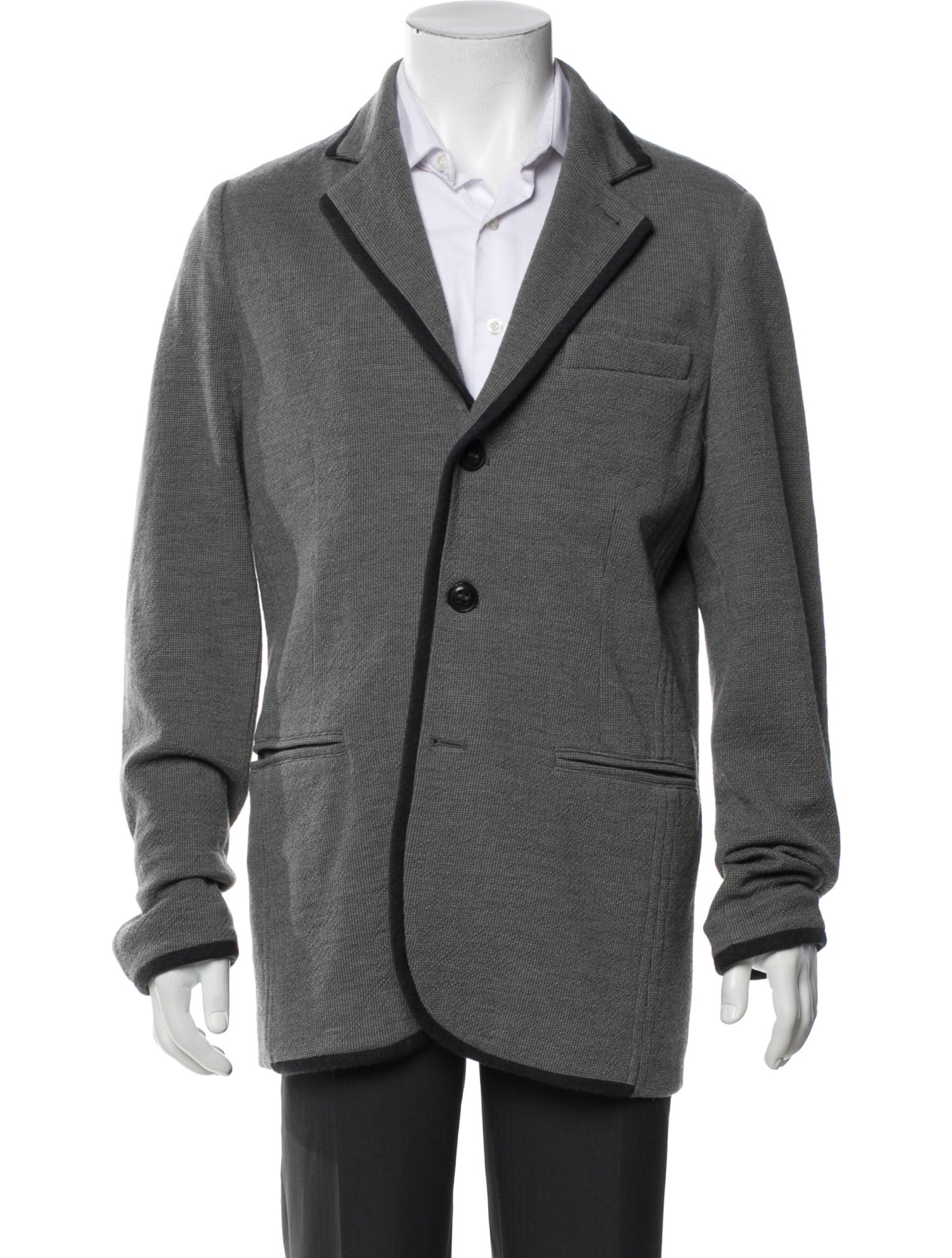 Giorgio Armani Virgin Wool Peacoat
