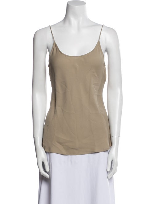 Giorgio Armani Silk Scoop Neck Top