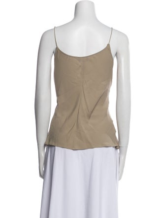 Giorgio Armani Silk Scoop Neck Top