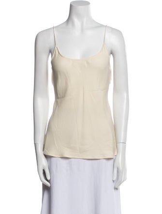 Giorgio Armani Silk Scoop Neck Top