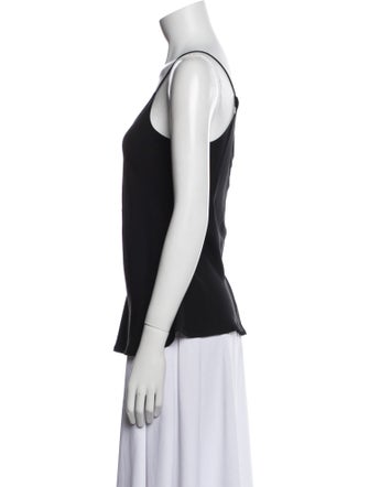 Giorgio Armani Silk Scoop Neck Top