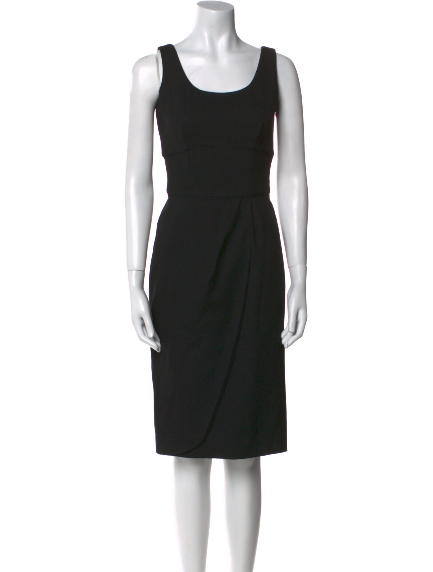 Giorgio Armani Virgin Wool Knee-Length Dress