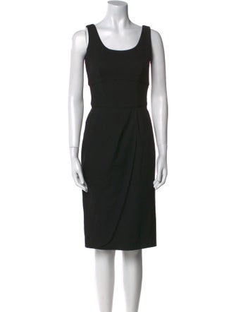 Giorgio Armani Virgin Wool Knee-Length Dress