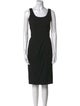Giorgio Armani Virgin Wool Knee-Length Dress