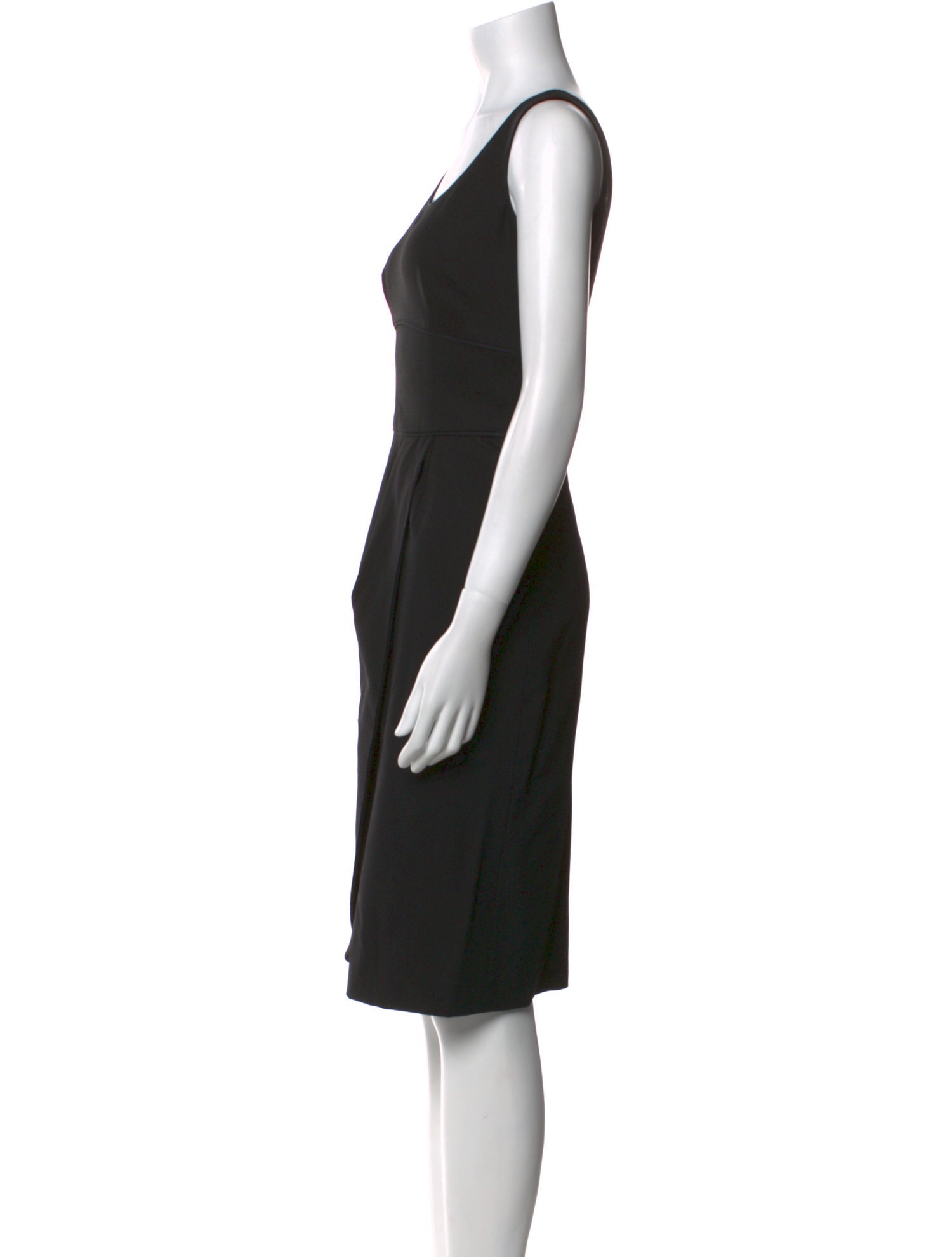 Giorgio Armani Virgin Wool Knee-Length Dress