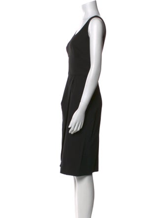 Giorgio Armani Virgin Wool Knee-Length Dress