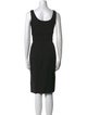 Giorgio Armani Virgin Wool Knee-Length Dress