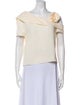 Giorgio Armani Silk One-Shoulder Blouse