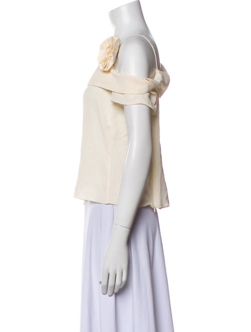 Giorgio Armani Silk One-Shoulder Blouse