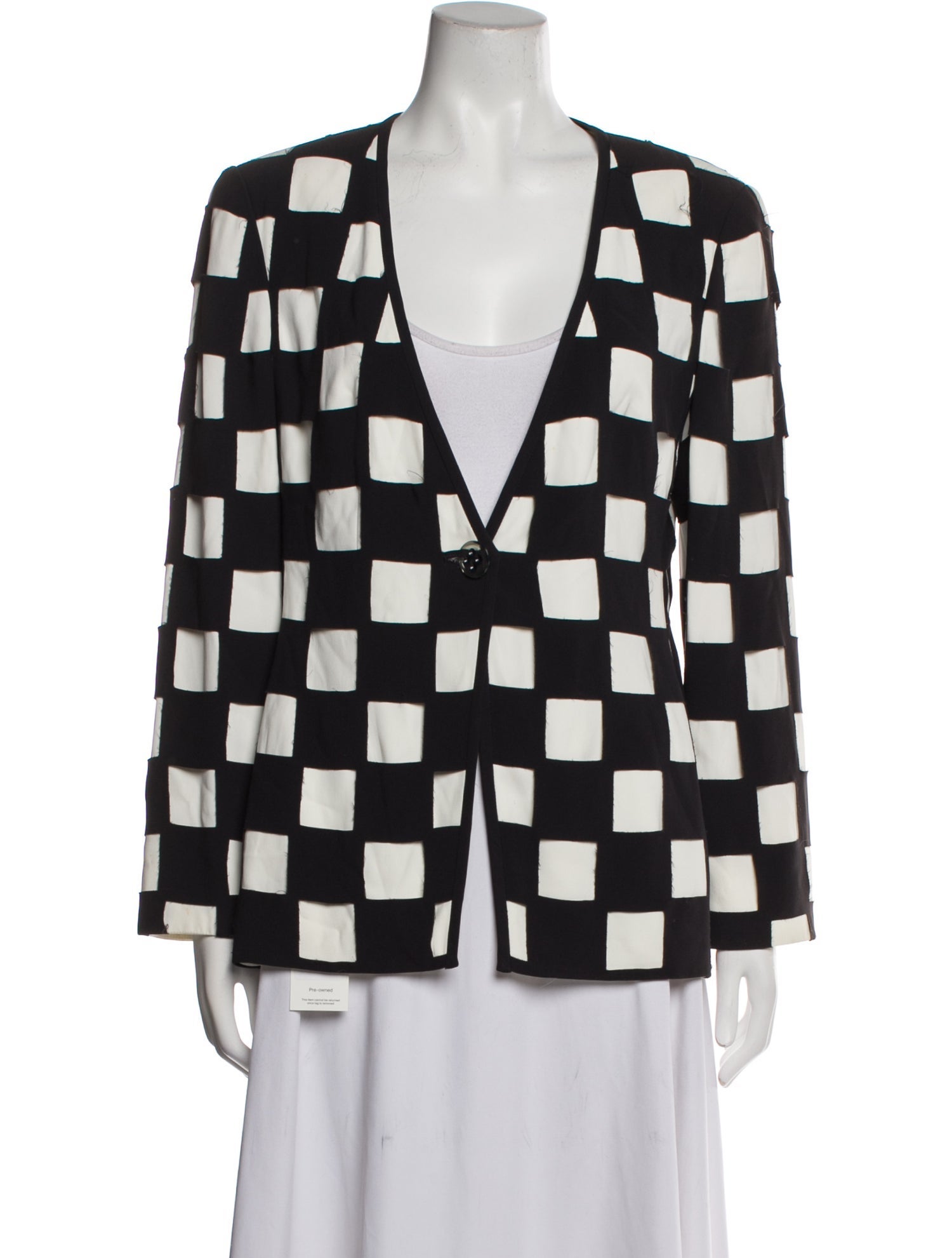 Giorgio Armani Plaid Print Blazer