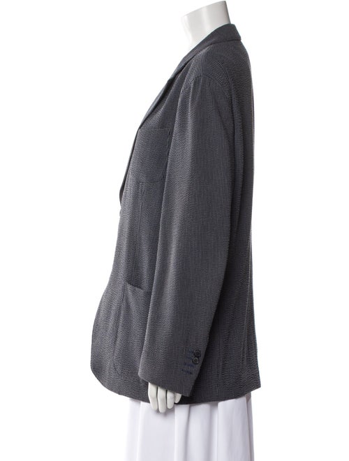 Giorgio Armani Virgin Wool Striped Blazer