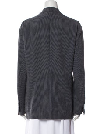 Giorgio Armani Virgin Wool Striped Blazer