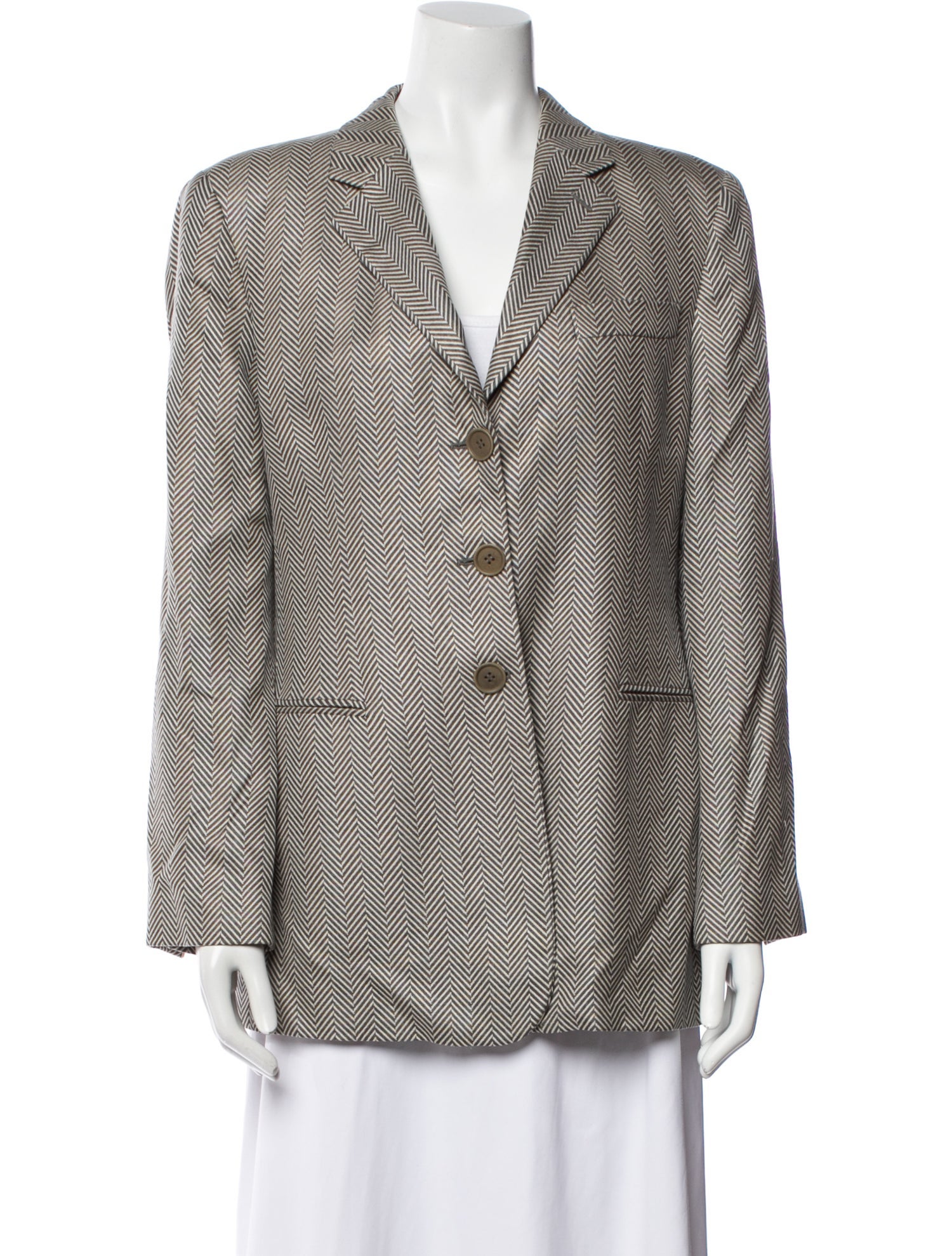 Giorgio Armani Silk Striped Blazer