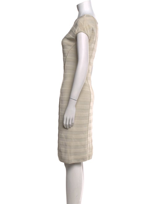 Giorgio Armani Scoop Neck Knee-Length Dress