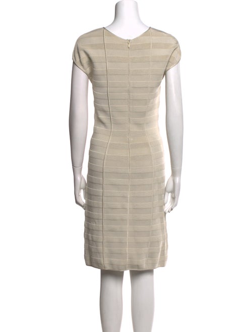 Giorgio Armani Scoop Neck Knee-Length Dress