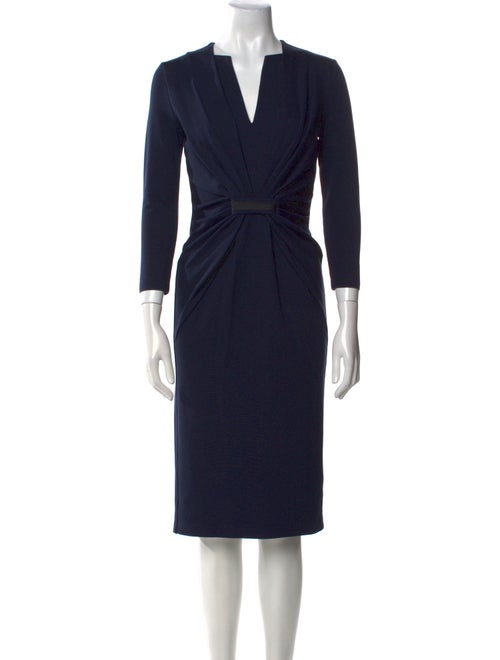 Giorgio Armani V-Neck Midi Length Dress
