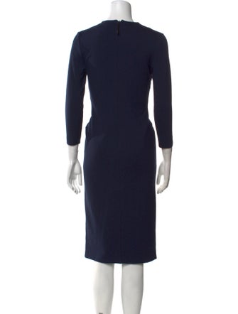 Giorgio Armani V-Neck Midi Length Dress