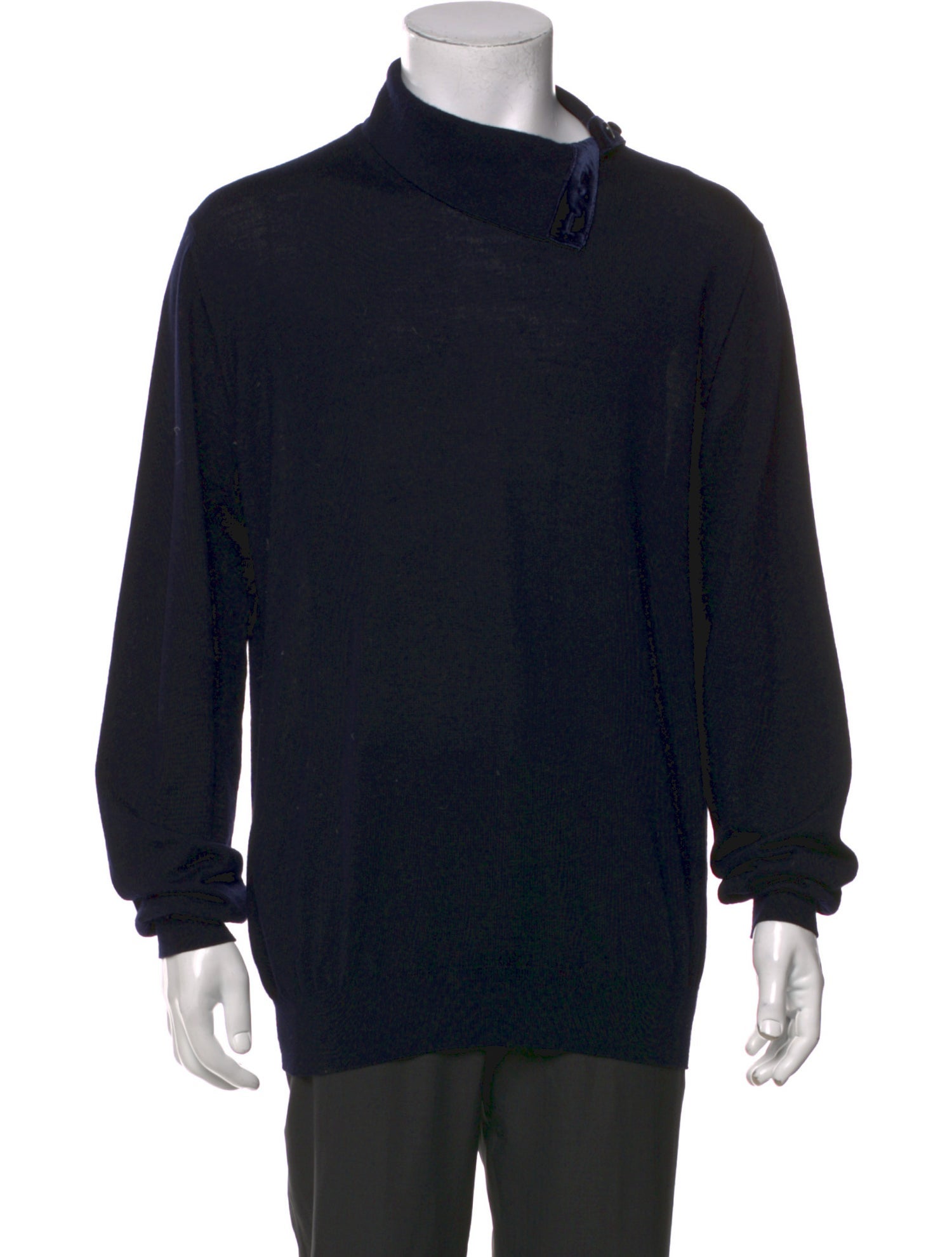 Giorgio Armani Mock Neck Long Sleeve Pullover